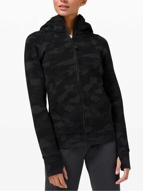 Lululemon Scuba Hoodie Heritage 365 Camo Deep Coal Multi Sz 4